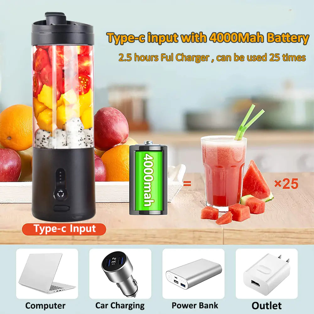 Moderndition™ - Mini Portable Electric Blender Bottle for Smoothies