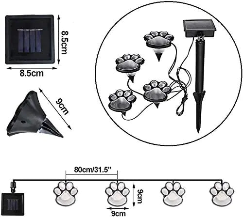 Moderndition ™ - Paw Print Solar Lights