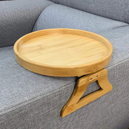 Moderndition™ - Foldable Round Bamboo Storage Tray with Legs