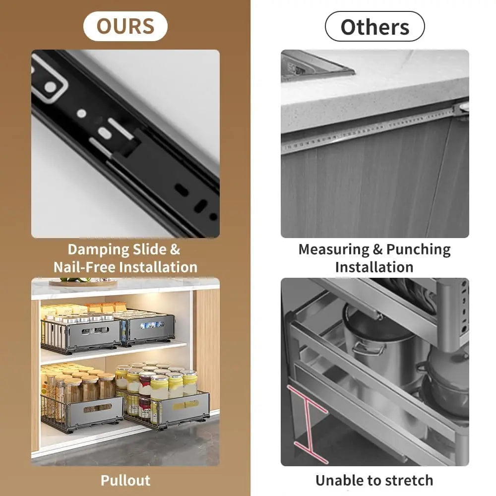 Moderndition ™ - Space-Saving Slide-Out Storage Rack
