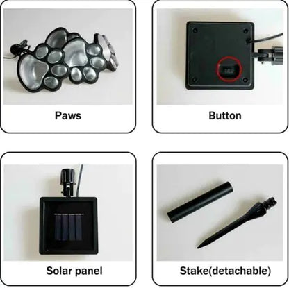 Moderndition ™ - Paw Print Solar Lights