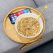 Moderndition™ - Foldable Round Bamboo Storage Tray with Legs