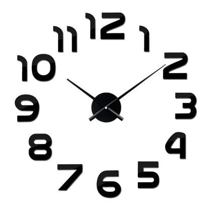 Moderndition™ - Creative 3D Acrylic DIY Wall Clock for Living Room