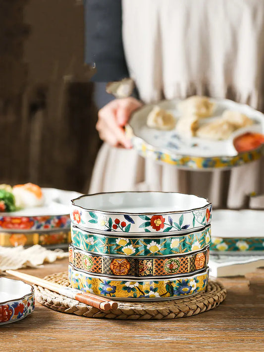 Moderndition™ - Elegant Ceramic Snack Plate with Divider